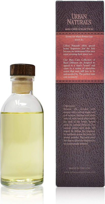 Urban Naturals Smoked Vanilla Reed Diffuser Set with Vanilla Bean, Sandalwood & Leather | Made in the USA - Colors B