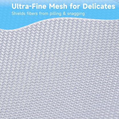GOGOODA 2 Pack Delicates Laundry Bags, Fine Mesh Wash Bag with Hanging Loop | Large for Lingerie, Shirts, Sweaters, Underwear, Bra, Silk, Socks