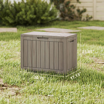 LAUSAINT HOME 320 Gallon Resin Deck Box, Package Delivery Box with Lockable Lid, Waterproof Outdoor Storage Box For Garden Tools, Patio Cushions(320 Gallon,Black)