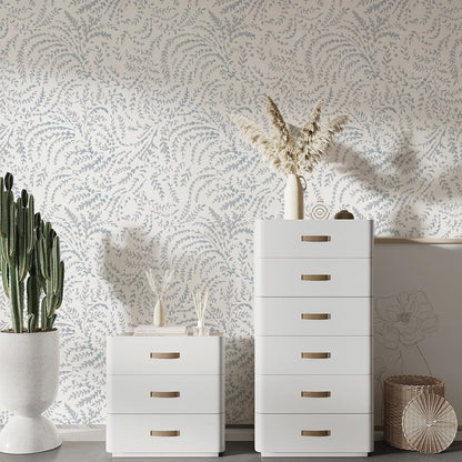 Peel and Stick Wallpaper Boho Wall Paper Peel and Stick Modern Watercolor Beige Wallpaper for Bathroom 17.3"x118"
