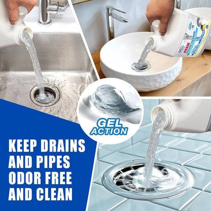 Sani 360 Drain Power Cleaner, Enzyme Probiotic Odor remover, Drain and Garbage Disposal Cleaner, Flush Away Grease, Soap Scum, Lemon scent Septic safe. Save Money on Plumbing, 16 uses, Made in the USA