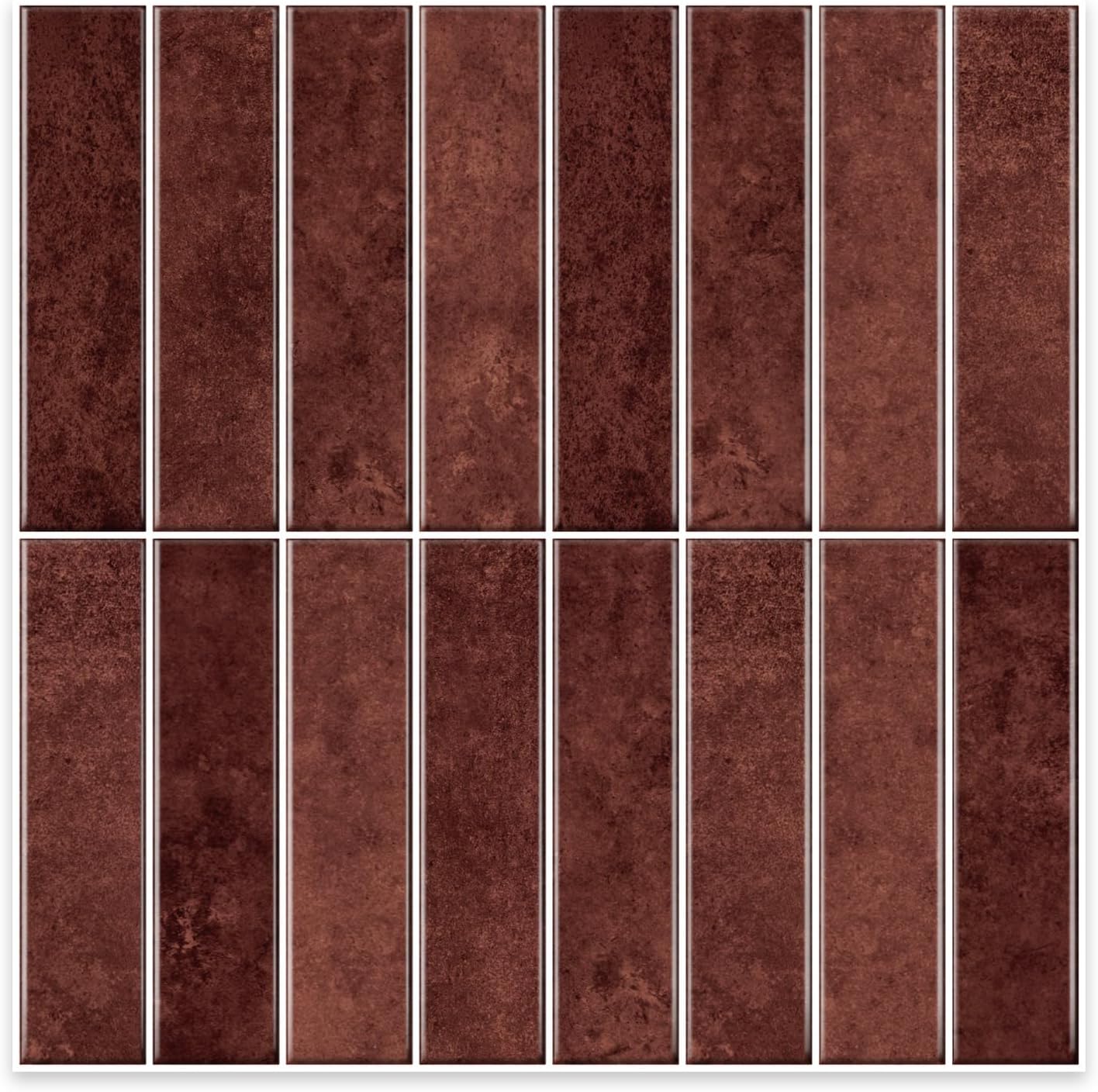 Alwayspon 10 Sheets 12x12inch Beige 3D Vinyl Backsplash Tiles, Self-Adhesive Peel and Stick Wall Tile Stickers Stick on Subway Tiles for Kitchen Bathroom Wall