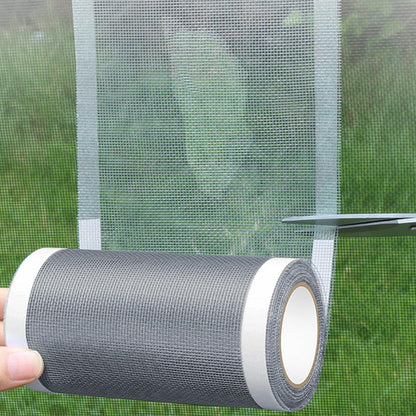 Window Screen Repair Tape, Strong Adhesive Screen Patch, Fiberglass Screens Tape Mesh Repair for Covering Window or Doors Pet Mesh Cage Tears Holes Ideal for Home, Apartment, Dorm