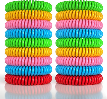 BuggyBands 48 Pack Mosquito Repellent Bracelets for Adults & Kids, Individually Wrapped, DEET Free Natural and Waterproof Bands