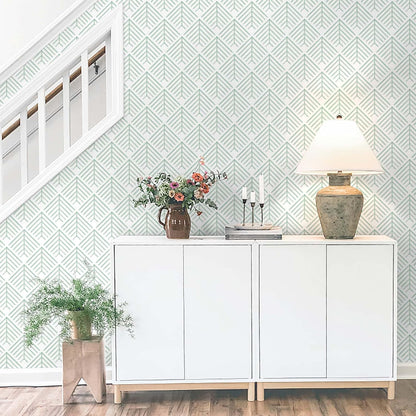 Heroad Boho Peel and Stick Wallpaper Beige Renter Friendly Wall Paper Peel and Stick Modern Contact Paper Neutral Geometric Wallpaper for Bedroom Bathroom Cabinets Decor Vinyl Waterproof 17.3"x78.7"