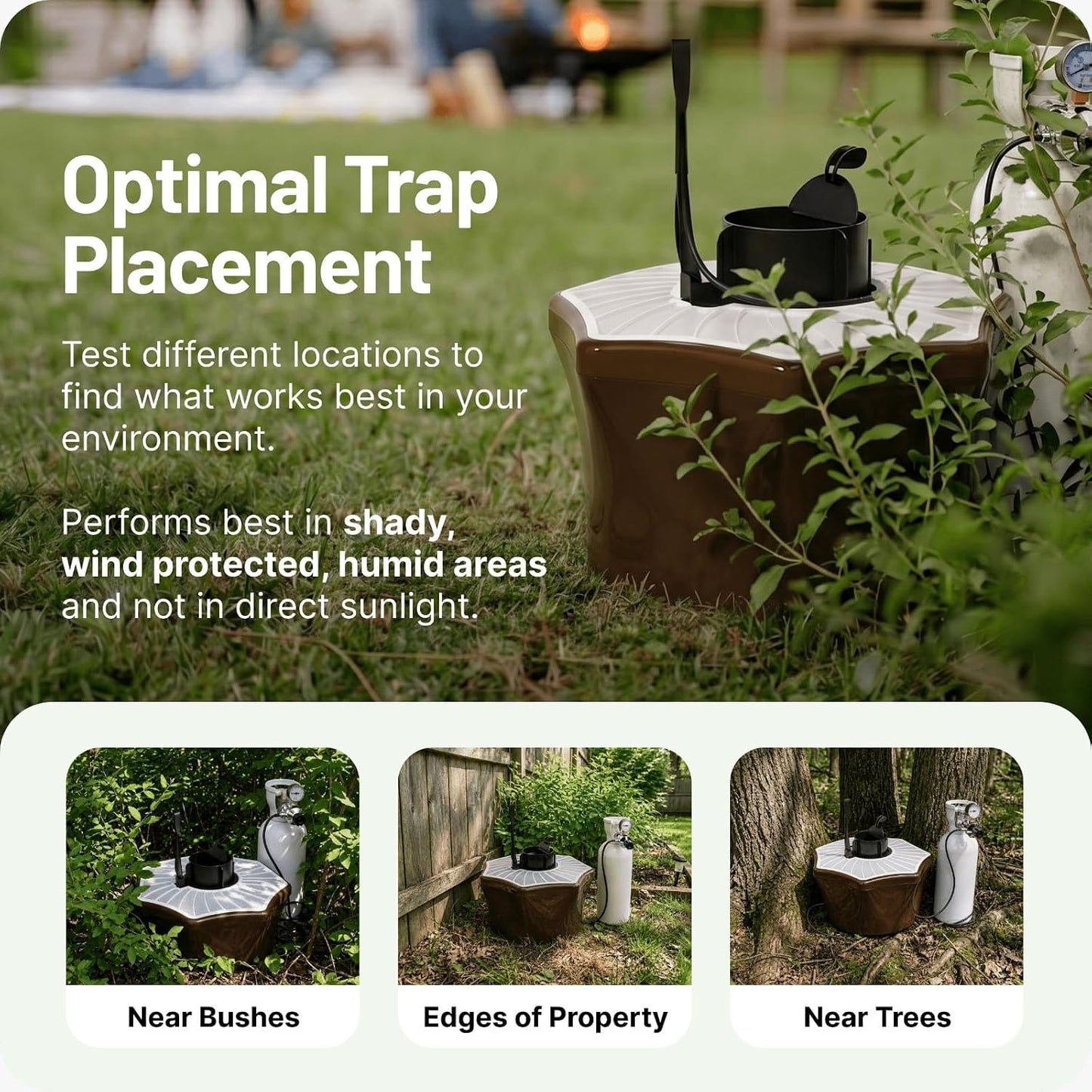 Biogents Mosquitaire Outdoor Mosquito Trap with CO₂ Booster & Sweetscent Lure | Eco-Friendly, Pesticide-Free, Pet-Safe Repellent Alternative | Electric Catcher for Comprehensive Mosquito Control