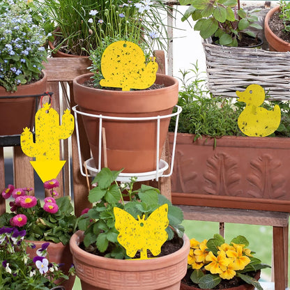 Gideal 36-Pack Dual-Sided Yellow Sticky Traps for Flying Plant Insect Fungus Gnats Flies Aphids Leafminers Thrips