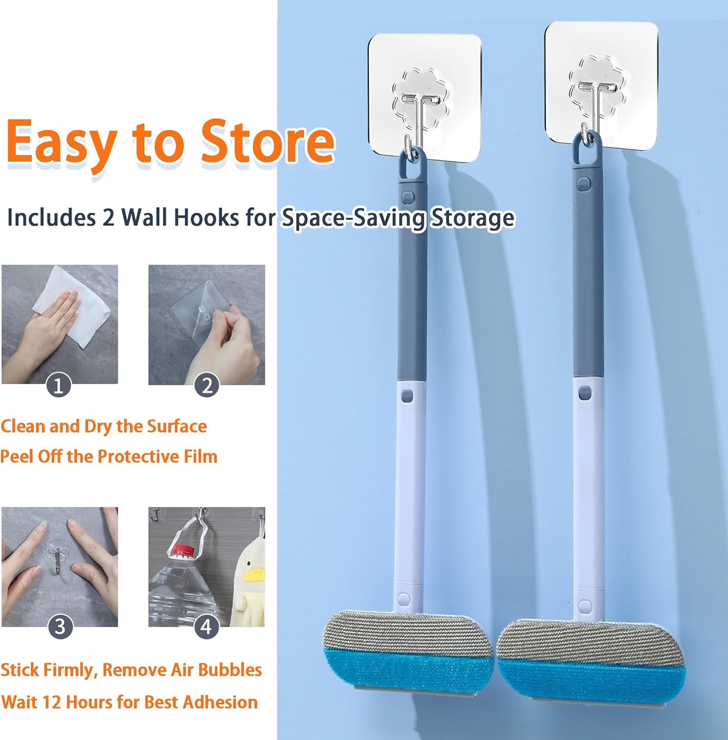 Window Screen Cleaning Brush, 6-in-1 Screen Cleaner Tool Kit with Spray Bottle, Crevice Brush and Microfiber Cloth for Window Tracks and Screens