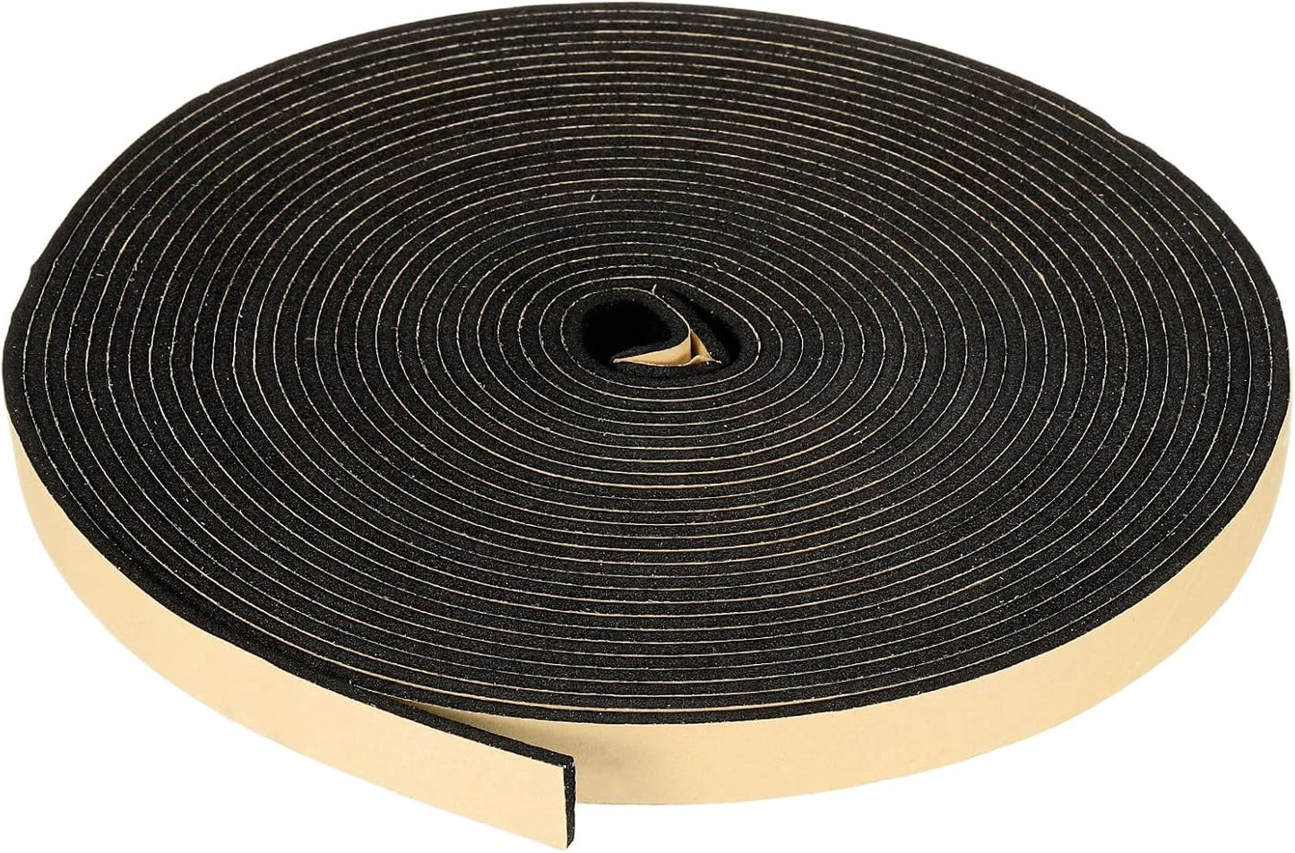 PATIKIL Foam Insulation Tape, 1-1/2" W x 1/8" t x 32.8FT Self Adhesive Weather Stripping Door Seal Strip for Door Window Air Conditioning, Black - Colors A