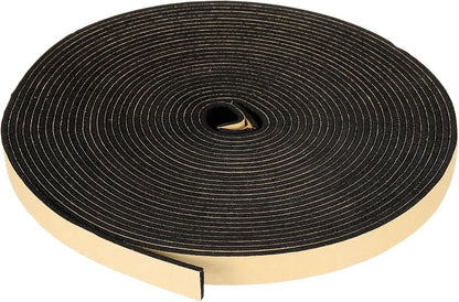 PATIKIL Foam Insulation Tape, 1-1/2" W x 1/8" t x 32.8FT Self Adhesive Weather Stripping Door Seal Strip for Door Window Air Conditioning, Black - Colors A