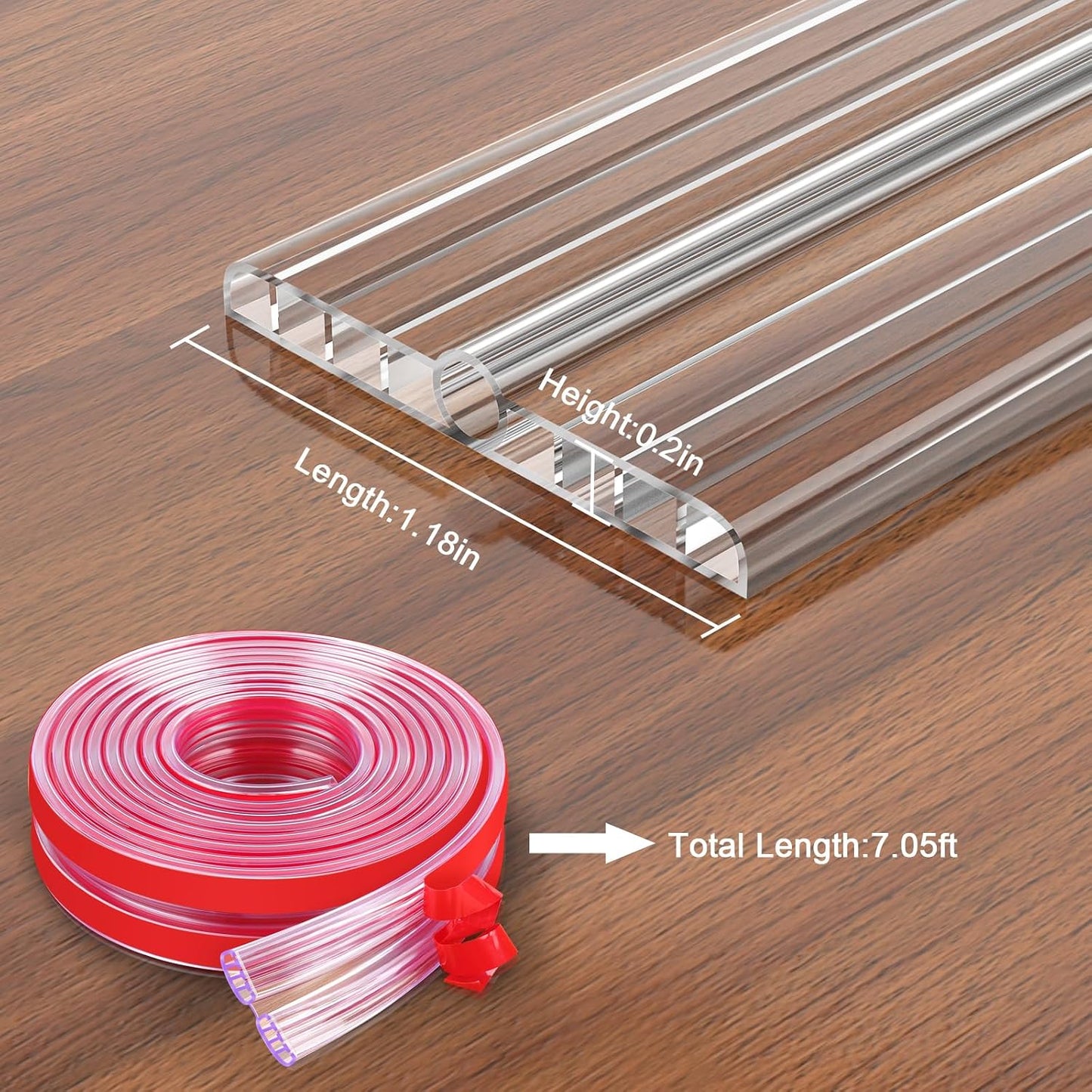 HOMREALM Baby Proofing16.4ft Long (2.75" Wide) Corner Guards Furniture Corner & Edge Safety Bumpers Corner Covers Protectors Baby Proof Bumper & Cushion to Cover Sharp Furniture & Table Edges