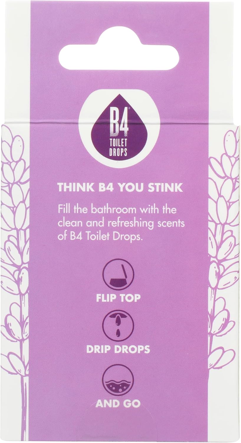 B4 Toilet Drops Toilet and Bathroom Deodorizer Drops, 3 Count, 2 Ounce Bottles (Variety Pack)