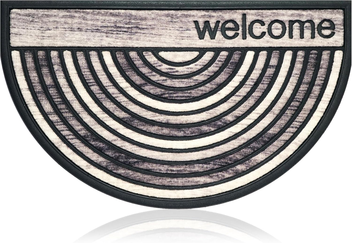 Extra Durable, Superior Absorption, Front Door Mat for Outdoor & Indoor - Welcome Mat for Entryway, Entrance, Patio, Porch - Waterproof, Non-Slip Backing, Coarse Fibers (Scales,17x29)