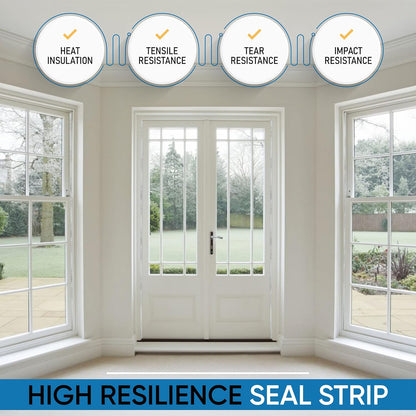 Adhesive V Shape Weatherstrip, Weather Stripping Door Seal Strip Foam Door Frame Insulation Side Jamb Bottom Groove Gap Filler Soundproof V Weatherstripping (Black, 1/2 in x 1/2 in x 26 Ft)