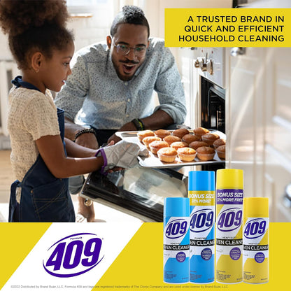 Formula 409 Heavy Duty Spray-On Oven Cleaner, Lemon Scent - Grill and Stove Top Cleaner Cuts Through Grease & Grime on Contact, A Powerful Clean You Can Trust, 14.5 Oz