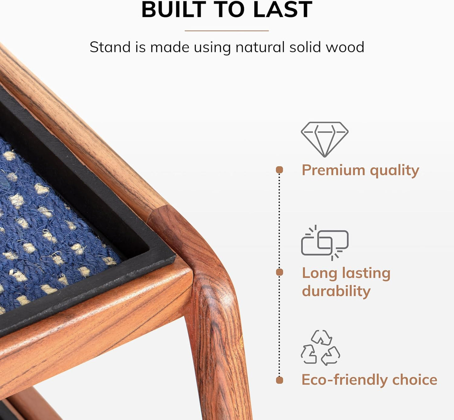 Anji Mountain Heavy Duty Waterproof Wooden Shoe Storage Mat Organizer/Boot Storage Tray Multi Use for Entryway with Coir, Tan Rectangle Embossed Insert, 1 Tier, Fits 2 Pair (26.5" Wide)