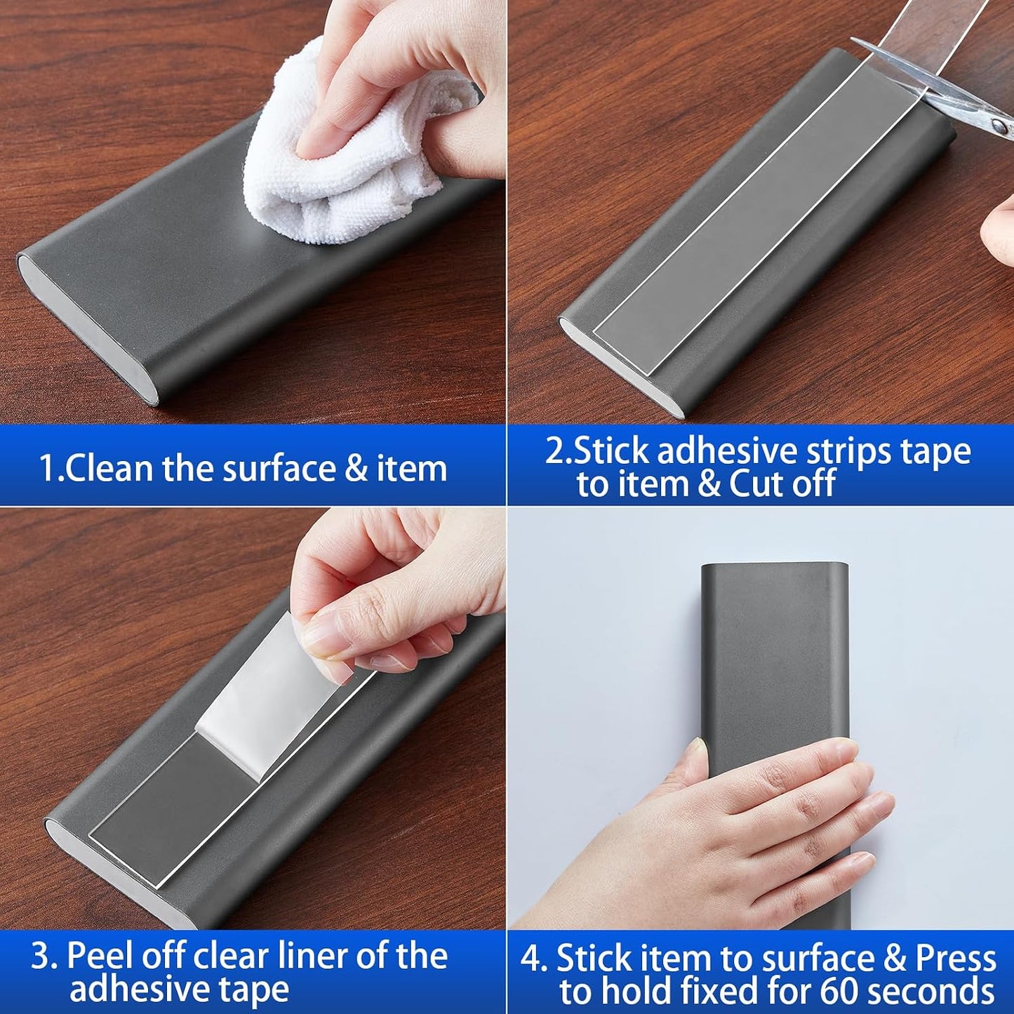 Nano Strong Mounting Adhesive Tape Double Sided Tape Heavy Duty Removable Clear Two Sided Double Stick Wall Tape 1/2in*10ft