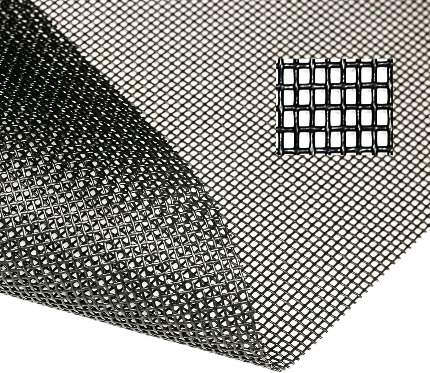 Tooltriz Pet Proof Window Screen Replacement, 48“ x 100" Upgraded Thicken Charcoal Fiberglass Mesh for Sliding Pet Screen Door Repair Kit - Screen Door Protector for Dogs Patio Screen mesh