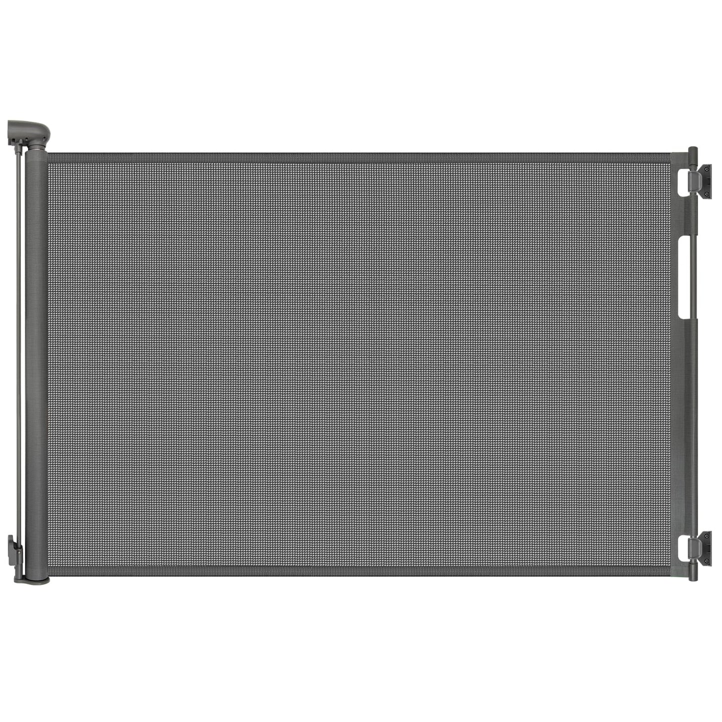 Retractable Baby Gate for Stairs and Doorways, 55" Wide x 33" Tall Mesh Dog Gate for Indoor & Outdoor Use, Safety Gate for Babies and Pets, Child Gates for Hallways, Hardware Mounted, Black
