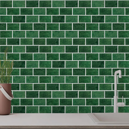 10 Sheets Peel and Stick Backsplash Tiles, Marble Look Wall Tiles for Kitchen and Bathroom, Livingroom, 12"x12", White, Waterproof Vinyl