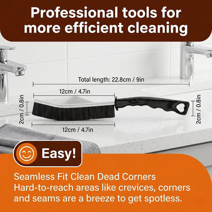 4 Pack Hard Bristle Crevice Cleaning Brushes Set Multipurpose Gap Grout Scrubber Small Scrub Brush Cleaning Tools for Shower Window Tracks Sliding Door Bathroom Sink Detailing Narrow Space Wash Toilet