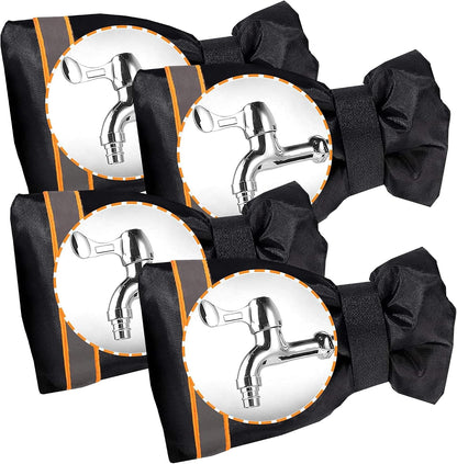 Outdoor Faucet Socks - 5.9" W x 7.7" H for Winter Freeze Protection, Tap Cover, Spigot Cover - 3 Piece