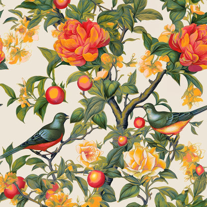 Danodoi Yellow Floral Wallpaper Peel and Stick Vinyl Wallpaper Stick and Peel Colorful Contact Paper for Cabinets Waterproof Self Adhesive Wall Paper for Kitchen Countertop Wall 17.5" x 118"