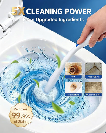 20 Count Toilet Wand Refills for Clorox, 5X Cleaning Power Toilet Bowl Cleaners & High-Density Disposable Toilet Scrubber Refill - No Falling Apart, Instant Foam for Bathroom Cleaning