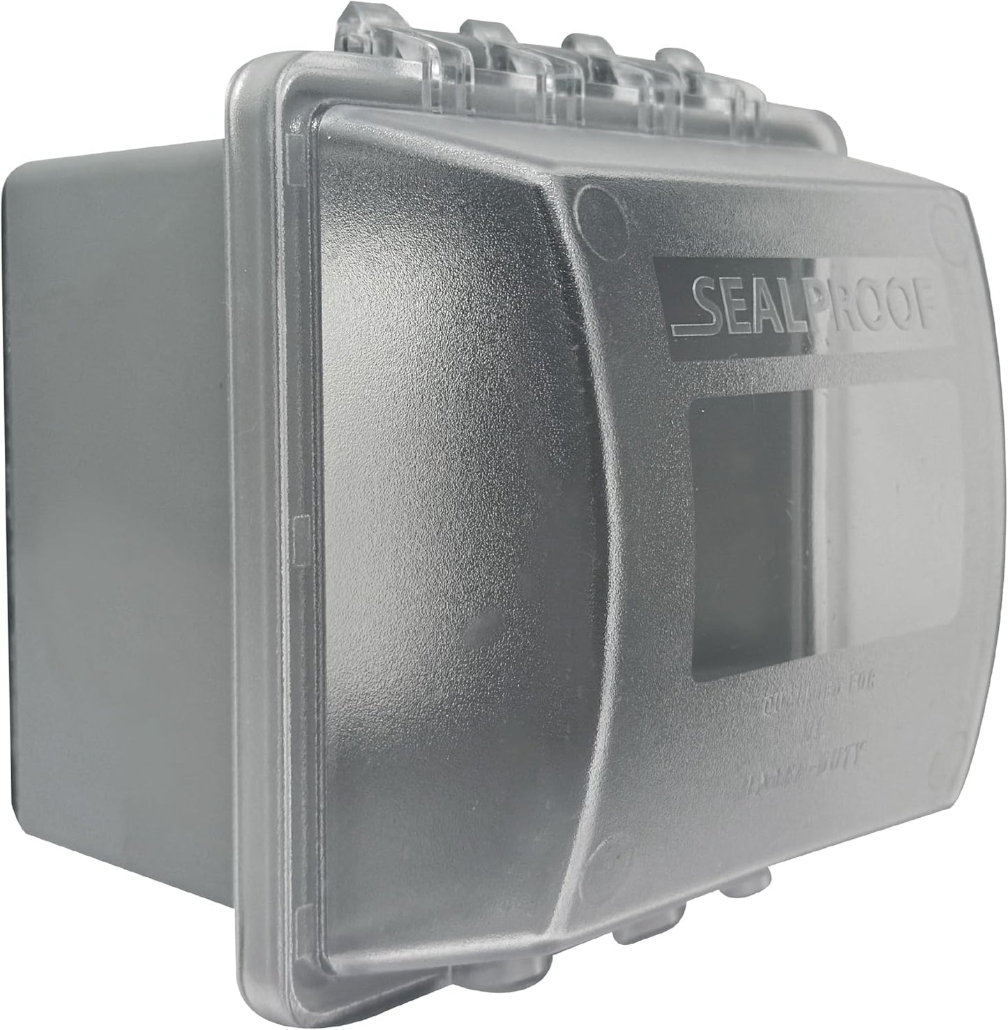 Sealproof 2-Gang Weatherproof In Use Outlet Cover | Two Gang Outdoor Plug and Receptacle Protector, Lockable, UL Extra Duty Compliant, 45 Configurations