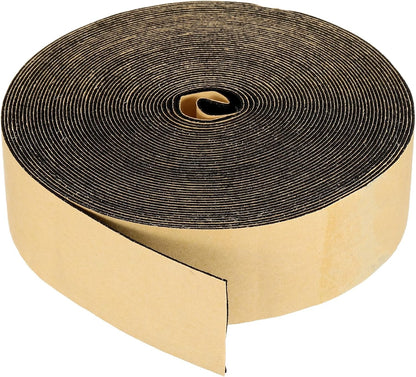 PATIKIL Foam Insulation Tape, 1-1/2" W x 1/8" t x 32.8FT Self Adhesive Weather Stripping Door Seal Strip for Door Window Air Conditioning, Black - Colors A