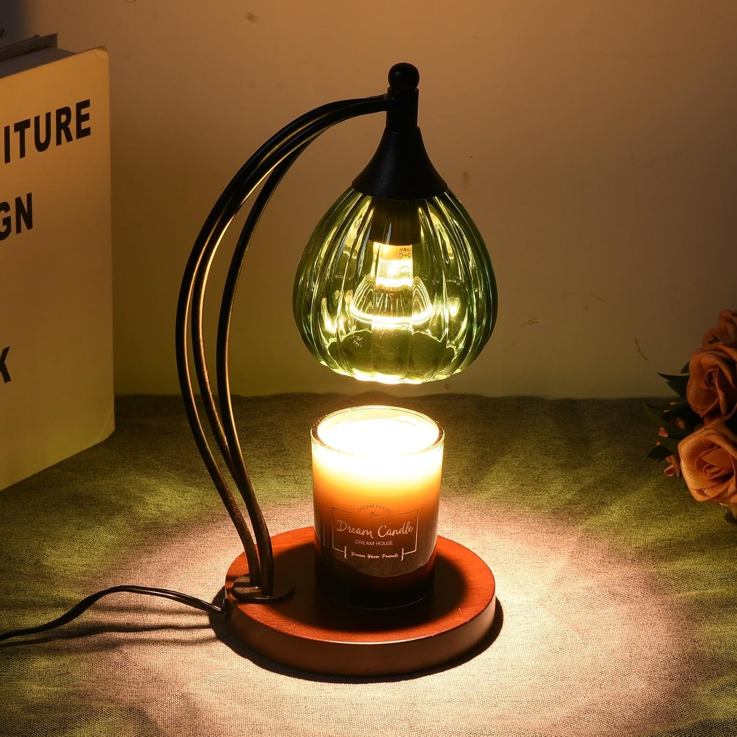 Candle Warmer Lamp with Timer Dimmer - Electric Light Wax Warmer for Jar Candles - Lamp with 2 Bulbs, Unique Birthday Gifts for Women Mom House Warming Gifts New Home Decor