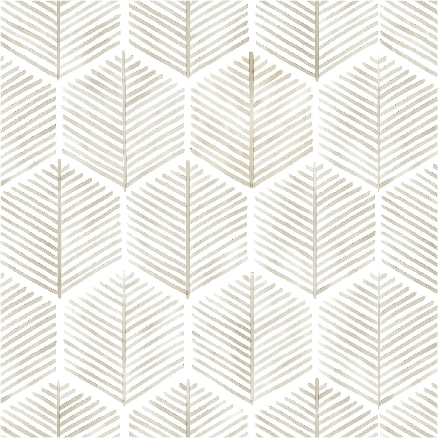 Modern Peel and Stick Wallpaper 17.3''×78.8'' Self Adhesive Wallpaper Boho Contact Paper Beige and White Geometric Wall Paper Removable Decorative Wallpapers for Bedroom Bathroom Cabinets Decor Vinyl