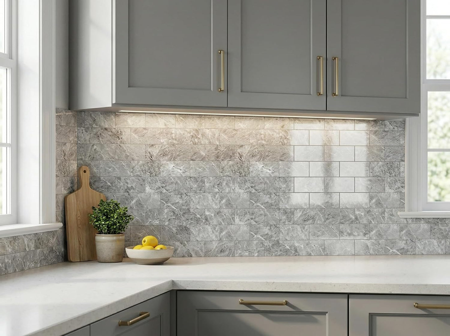 2026 New Upgrade Peel and Stick Backsplash Tile, Peel and Stick 11.34" X 11.57" Wall Tile for Kitchen, Bathroom, Fireplace, Laundry (Beige Ecru, 10 Packs)