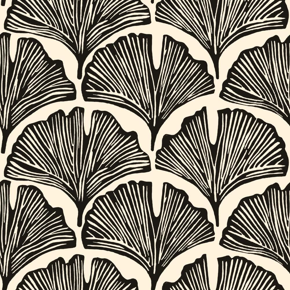 Tempaper x Novogratz Waverly Blue Feather Palm Removable Peel and Stick Wallpaper, 20.5 in X 16.5 ft, Made in The USA