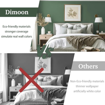 Dimoon 17.7''x118'' Peel and Stick Wallpaper White Contact Paper for New Environmentally Friendly Materials Thickening Upgrade Embossed Renter Friendly Wall Paper Modern Vinyl Wrap Countertop Bedroom