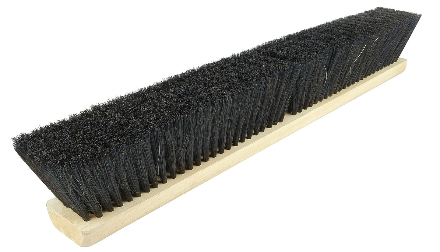 Weiler 42042 24" Fine Sweep Floor Brush, Flagged Silver Polystyrene Fill, Natural