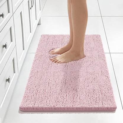 Bcoimo Bathroom Rugs 24x17, Bath Mats for Bathroom Non Slip with Rubber Backing,High Absorbent Microfiber Bath Rugs Quick Drying, Machine Washable, Durable Decor