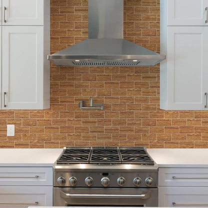 Vamos Tile 100-Piece Glossy Dolomite White Peel and Stick Backsplash Tile,3''x6'' PVC Subway Tile with White Grout, Stick on Backsplash for Kitchen/Bathroom/Fireplace