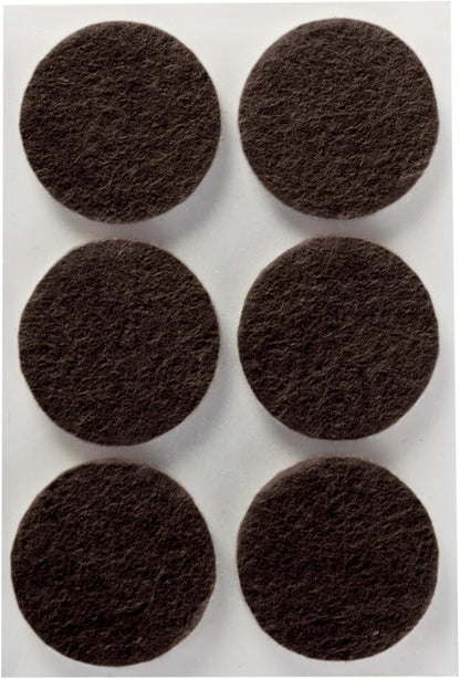Scotch Felt Pads, Felt Furniture Pads for Protecting Hardwood Floors, Round, Brown, 1.5-in Diameter, 24 Pads