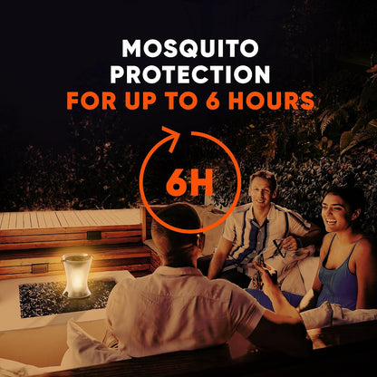 OFF! Refillable Mosquito Lamp, Repels Mosquitoes up to 10 x 10 feet, Protection for up to 6 Hours, 1 Count