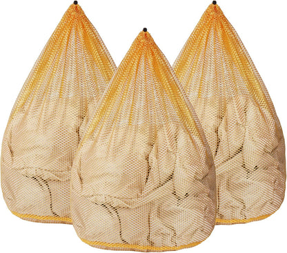 3 Pack XXL Mesh Laundry Bags for Delicates, Extra Large Laundry Wash Bags for Clothes,Bed Linen,Toys with Drawstring Closure Sturdy(3 XXLarge 28 x 26 Inches)