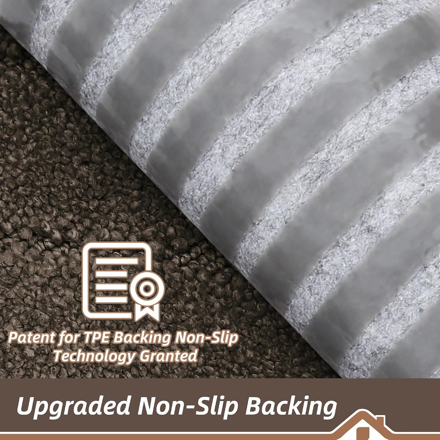 BEQHAUSE Stair Treads for Wooden Steps 28inX9in, Non Slip Carpet Stair Treads Indoor Stair Runners Machine Washable, Soft Stair Rugs Mat Surface Polyester TPE Backing, 4pcs, Charcoal