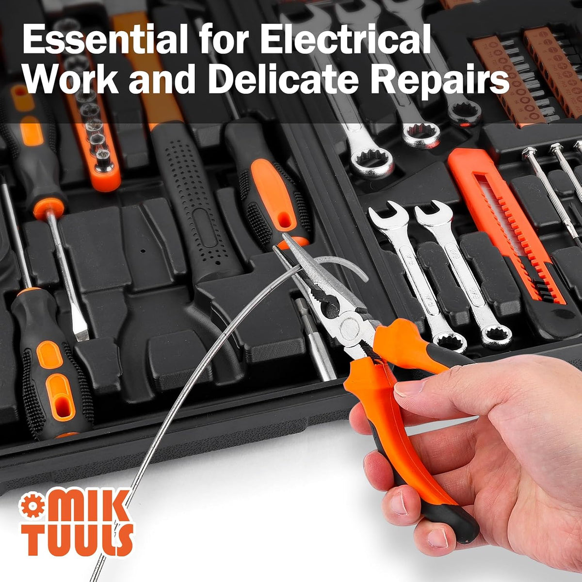 Tool Set 148PCS, Automotive and Household Tool Kit, Basic Tool Box for Men, Pefect for Car Enthusiasts and DIY Home Repairs