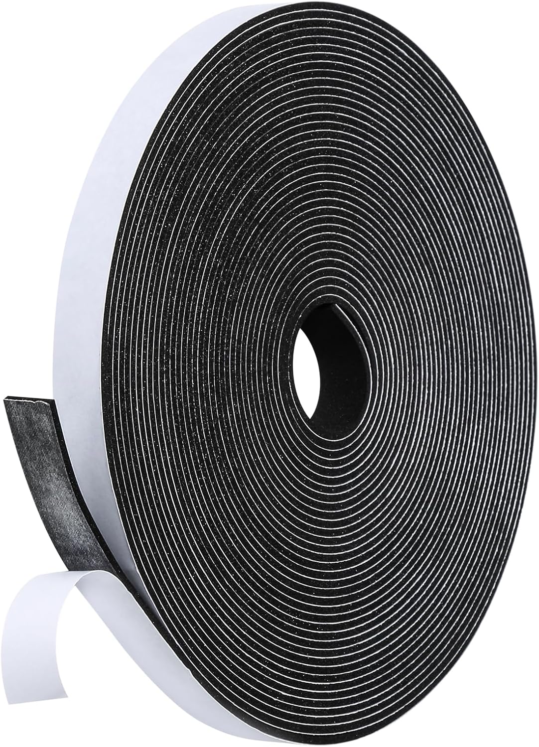 16Feet Weather Stripping Seal (1/2 Inch X 1/4 Inch) for Door Window, High Density Foam Tape, Soundproofing, Insulation Strip, Door Sealers for Door Frame- White