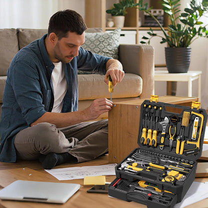 339 Piece Tool Set,Tool Kit for Home and Car,General Household Hand Tool Box for Men,Basic Tool Set for Home and Auto Repair for Homeowner, DIY, Handyman