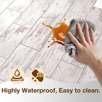 Havenly Peel and Stick Backsplash Tile for Kitchen & Bathroom Walls (White, 10 Tiles - 9.7 sq. ft. (0.9 m²))