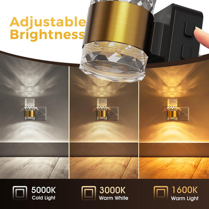 L LOHAS LED Night Light,Dimmable Night Lights Plug into Wall, 2 Pack Acrylic Nightlight with 0-100 LM Adjustable Brightness, 3000K Plug in Night Light with Dusk to Dawn Sensor, for Bathroom Hallway