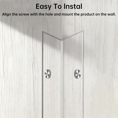 CHIDU Corner Guard, Pre-Drilled Clear Wall Corner Protector with Screws, L-Shaped Thickened Edge Protection for Sharp Wall, Door Frame, Table, Countertop - 4 PCS x 39.3" L x 1.97" W