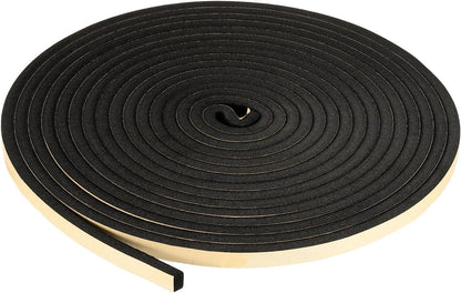 PATIKIL Foam Insulation Tape, 1-1/2" W x 1/8" t x 32.8FT Self Adhesive Weather Stripping Door Seal Strip for Door Window Air Conditioning, Black - Colors A