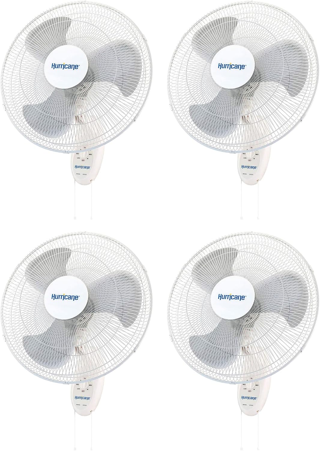 Hurricane Classic 6 Inch Clip Fan, 2 Speed Portable Desk Table Fan with Tilt, White